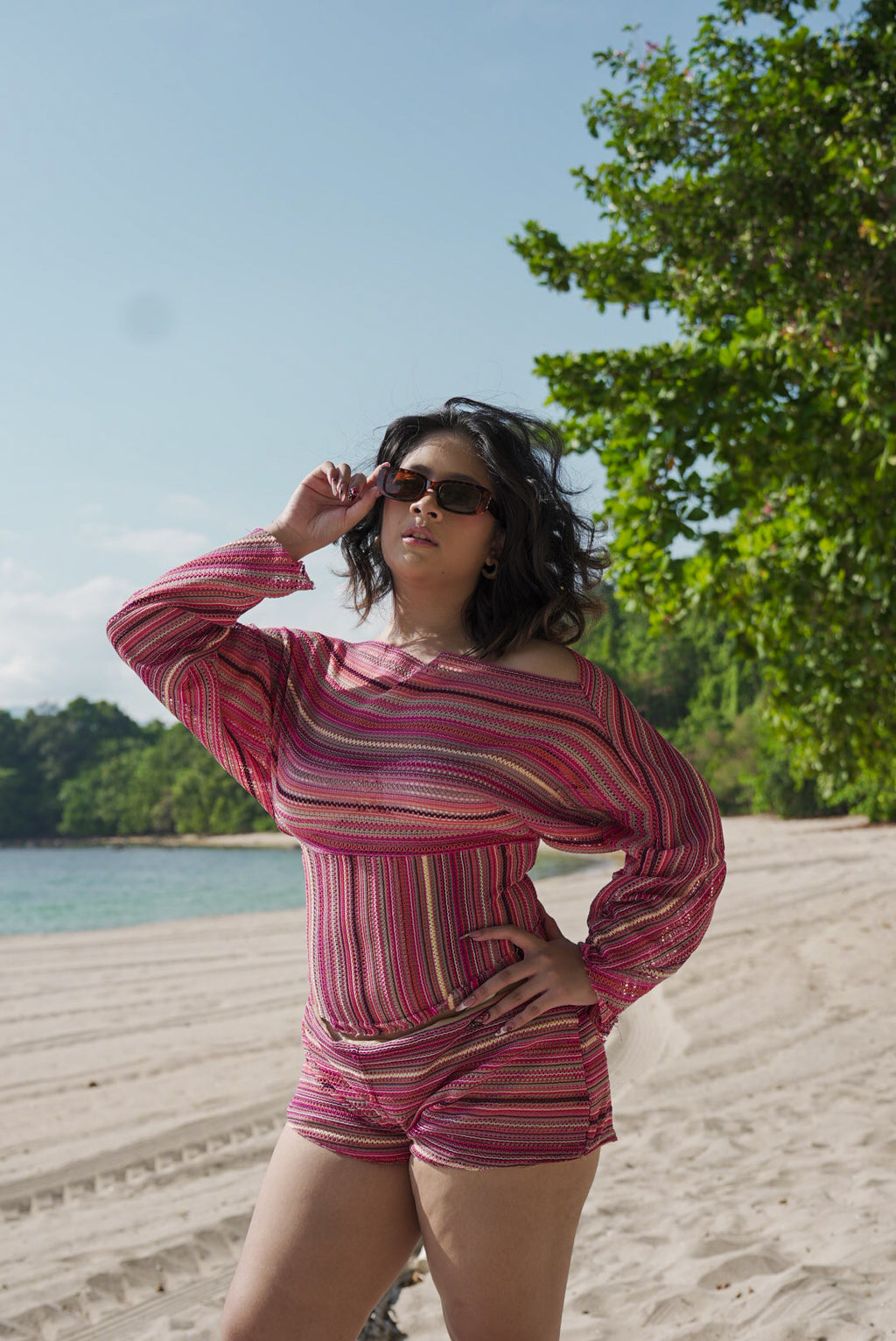 Bay Poncho Set