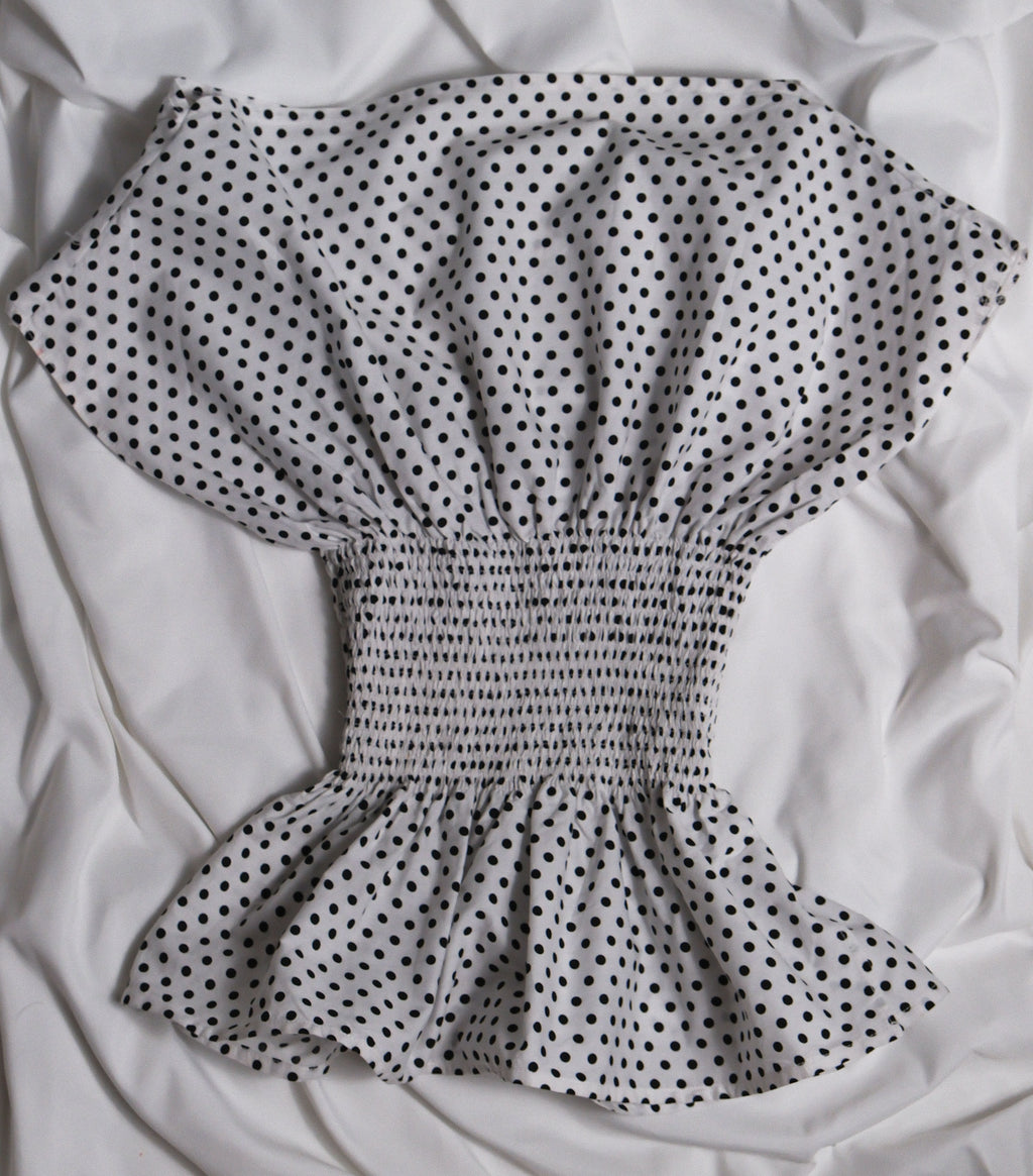 Classic Polka Cowl Back