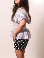 Classic Polka Cowl Back